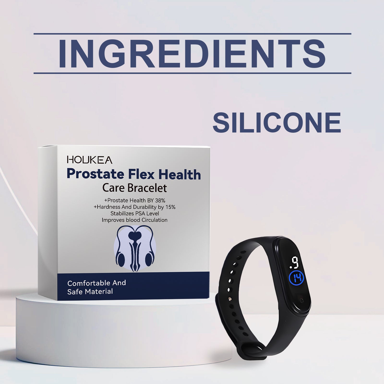 Men's Care Bracelet, Body Relief Discomfort Daily Portable Fashion Wear Gentle Care Bracelet