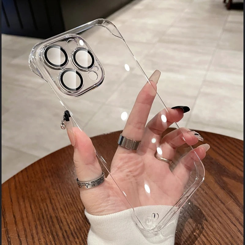 Suitable for iPhone 16 phone case ultra-thin electroplated frameless Apple 15 Promax protective case 14 transparent new model