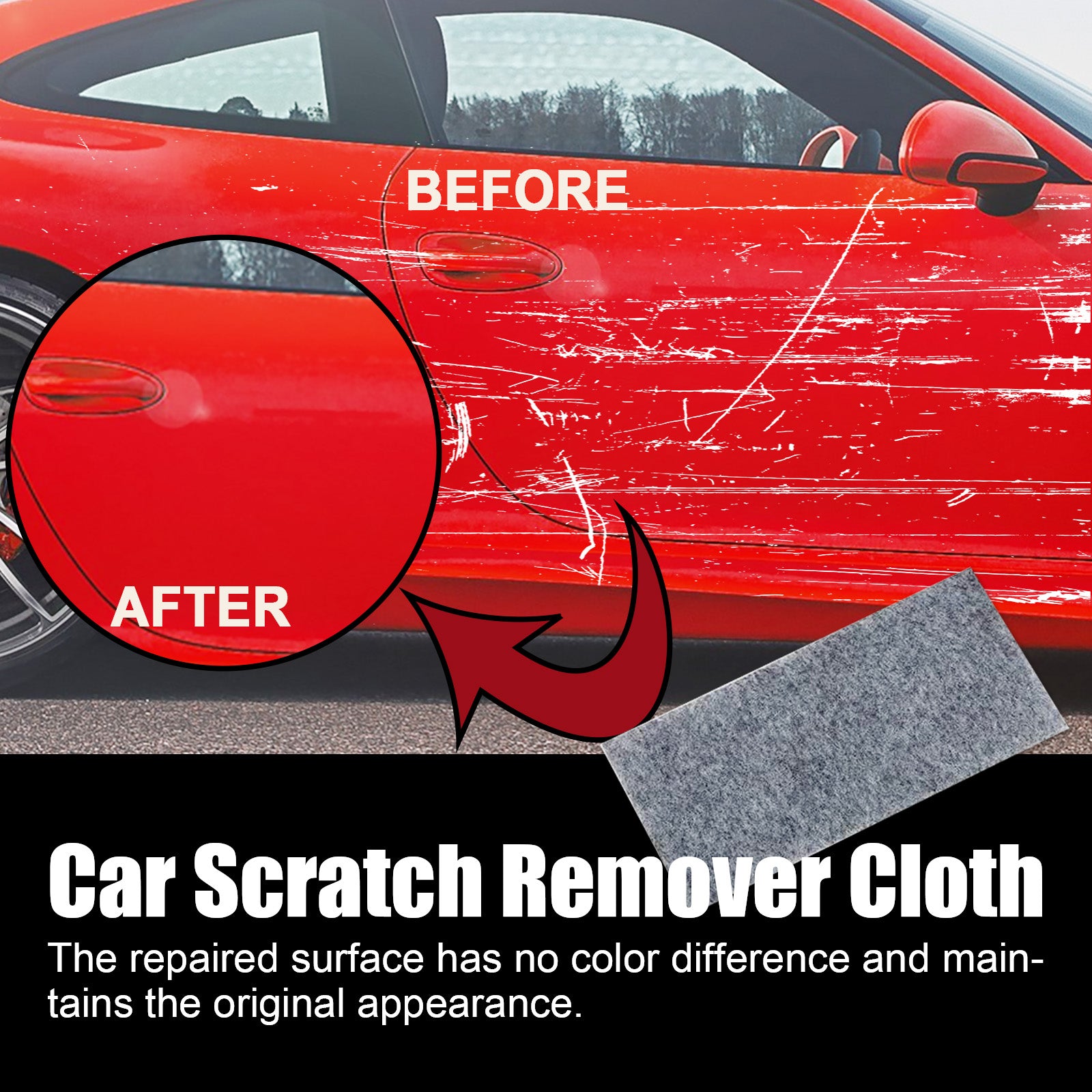 Car Scratch Remover Cloth, Car Paint Scratches Polishing Care Repair Cloth