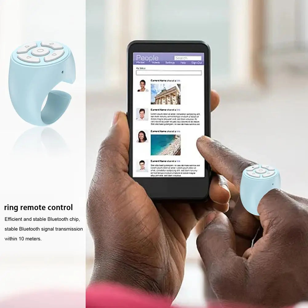 Bluetooth ring remote control tablet phone camera controller remote control page turning